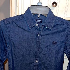 Boys Chaps small chambray l/s button-up